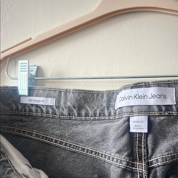 Calvin Klein | Gray Straight Jeans Classic Fit | W34 x L30 - Picture 5 of 6